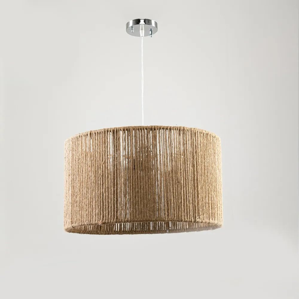 Boho burlap chandelier