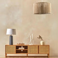 Boho burlap chandelier