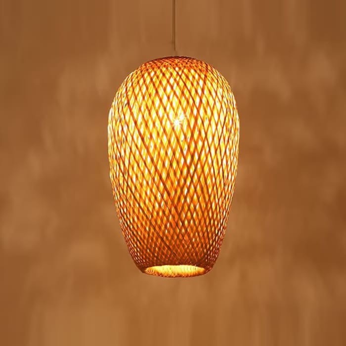 Woven Bamboo Pendant
